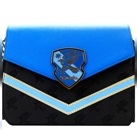 LOUNGEFLY | Harry Potter Ravenclaw House Chain Strap Crossbody Bag, BRAND NEW! - Picture 2 of 15